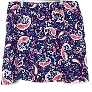 Talbots Skirt 16W Floral Colorful  Cotton Blend Knee Length Stretch Work Casual‎